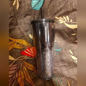 Starbucks 2019 BLACK /GLITTER OMBRÉ Cold Tumbler